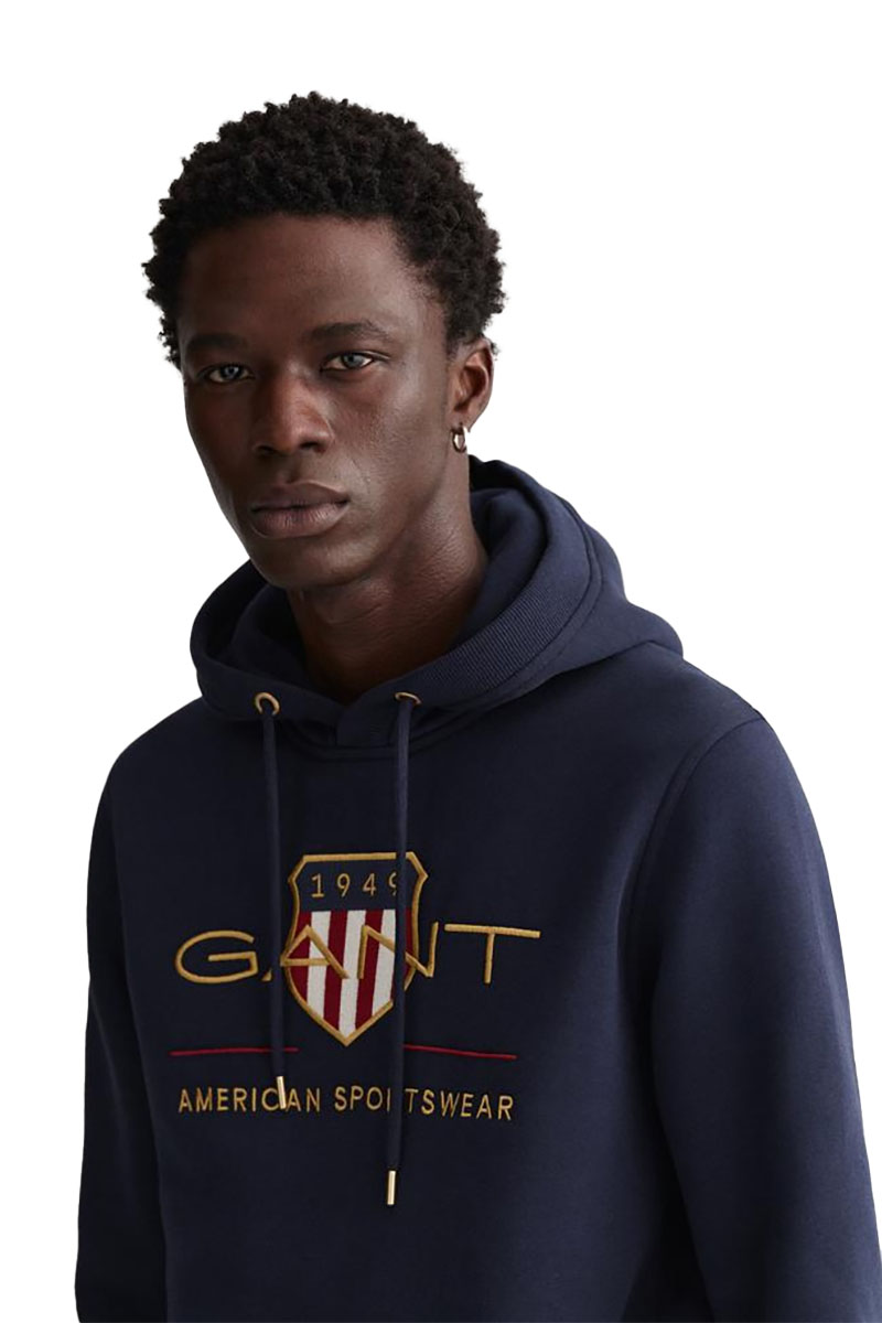 קפוצ'ון Gant לגברים גזרת Regular Fit (Archive Shield Hoodie)