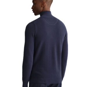 סווטשרט חצי רוכסן Gant לגברים גזרת Regular Fit (Cotton Pique Half-Zip)