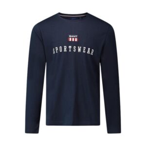 טי שירט Gant לגברים דגם Retro Flag LS