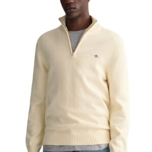 סוודר חצי רוכסן Gant לגברים (Half-Zip Sweater)