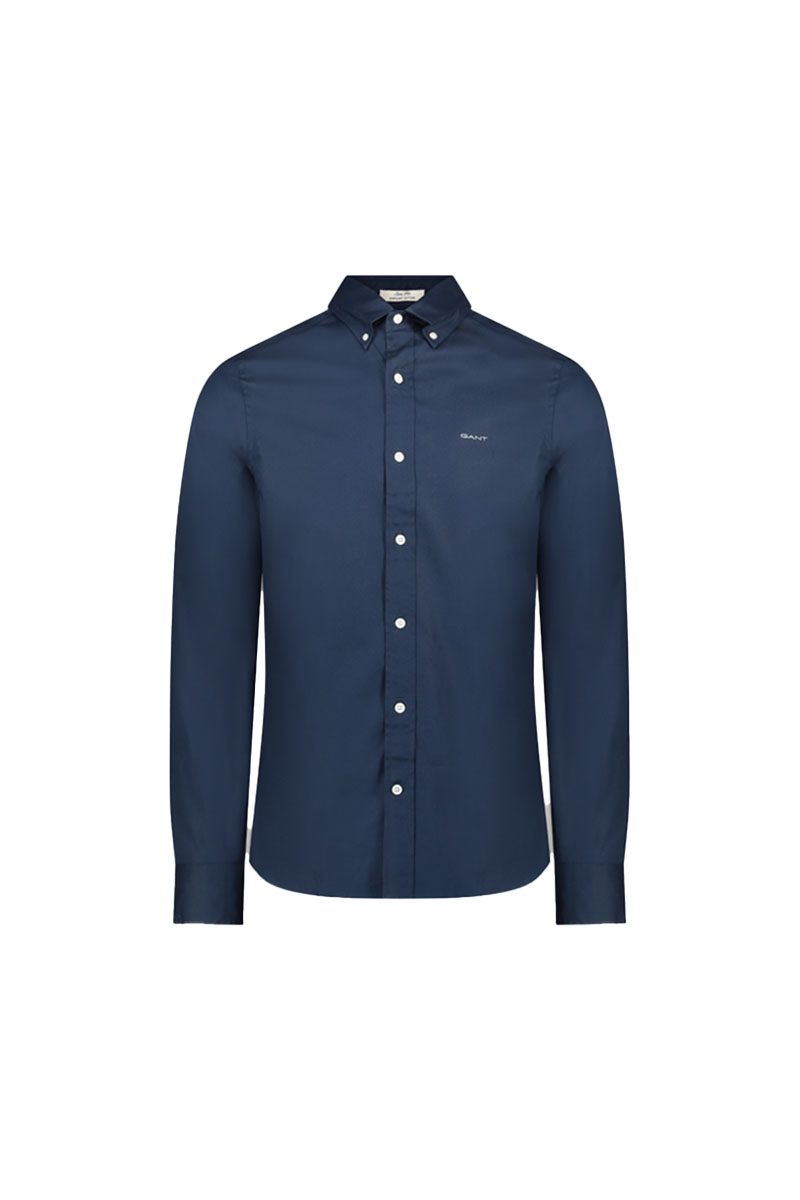 חולצה מכופתרת Gant לגברים גזרת Slim (Sateen Shirt)
