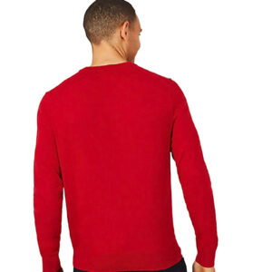 סוודר Nautica לגברים צווארון וי (Jersey V-Neck)