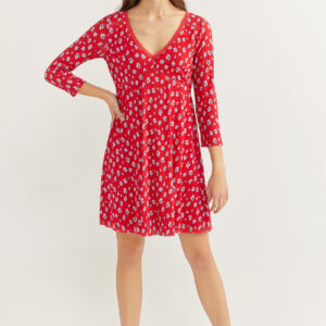 שמלת מיני Springfield נשים (Printed Short Dress)