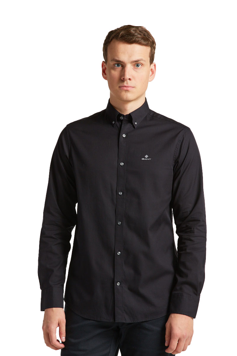 חולצה מכופתרת Gant לגברים גזרת Regular Fit (Pinpoint Oxford)