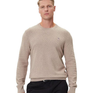 סווטשרט Gant לגברים דגם Micro Textured (Crew Neck Sweater)
