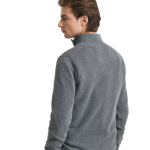 סווטשרט חצי רוכסן Gant לגברים (Cotton Pique Half-Zip)