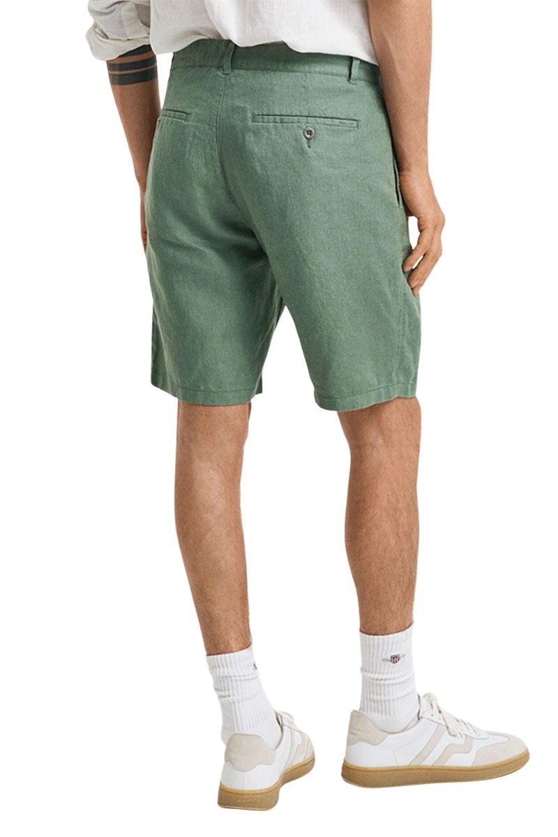 ברמודה פשתן Gant לגברים גזרת Relaxed Fit
